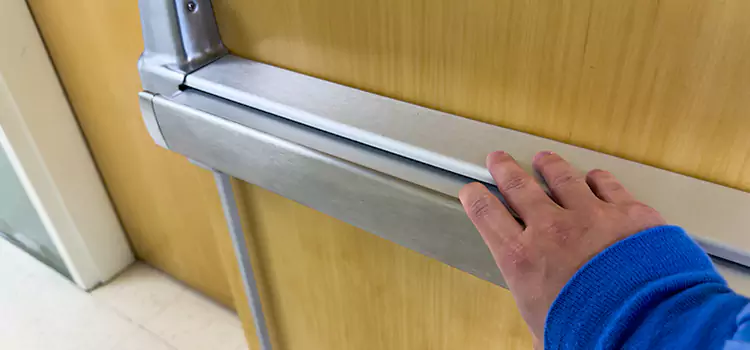 Installing a Push Bar on a Door Lake Elsinore